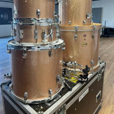 Ludwig LRC24D-CS Centennial Series Moto 10x13 / 16x16 / 16x18 / 16x24" 4pc Drum Set 2011 - 2021 - Champagne Sparkle image 2