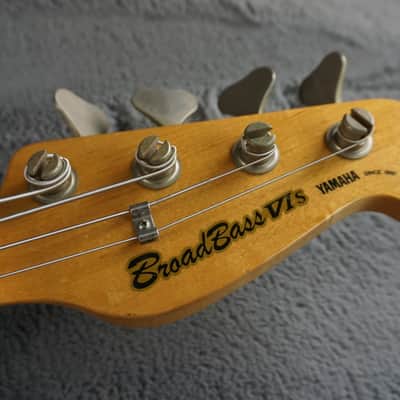 Yamaha Broadbass VIs Japan Red Bass Guitar image 8