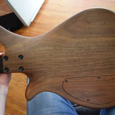 Warmoth Jazz Bass, Custom built solid walnut body! Wenge neck and ebony board, EMG's , Sweet! image 10