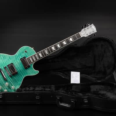 2025 Gibson Les Paul Modern Figured - Seafoam Green | USA „AAA“ Flamed Maple Ebony Fretboard Burstbucker Pro Humbucker Coil Tap 3.54kg | CoA OHSC image 2