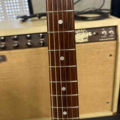 Fender MG-69 Mustang Reissue MIJ Competition Stripe Red image 7