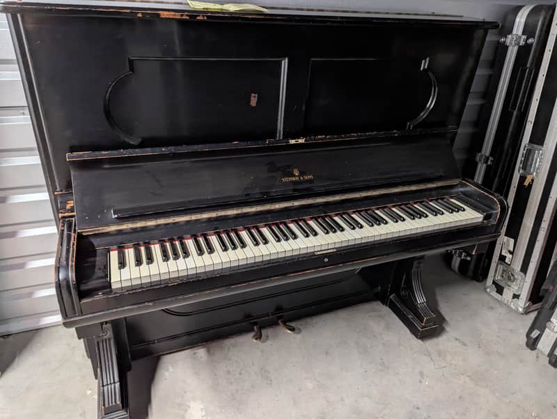 Steinway & Sons Upright Piano 1884 - Ebonized image 1