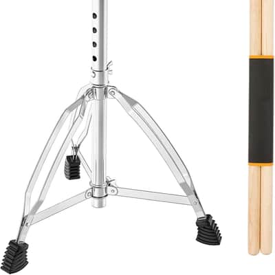 Drum Throne Height Adjustable - Drum Seat Thick Padded for Adults and Kids Universal Drum Stools with Anti-Slip Feet Drum Chair Black image 1