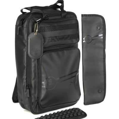 Zildjian Touring Stick Bag with Padded Electronics Compartment, Detachable 4-pair Stage Bag, Backpack Straps, and Shoulder Strap, Black image 4