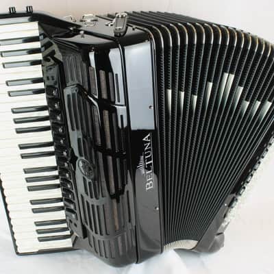 NEW Black Serenellini Imperator IV Silver Piano Accordion LMMH 41