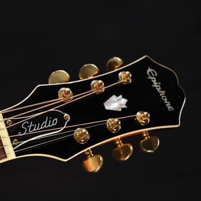 Epiphone J-200 EC Studio (Solid Top; Fishman Presys) Vintage Sunburst 180 image 4