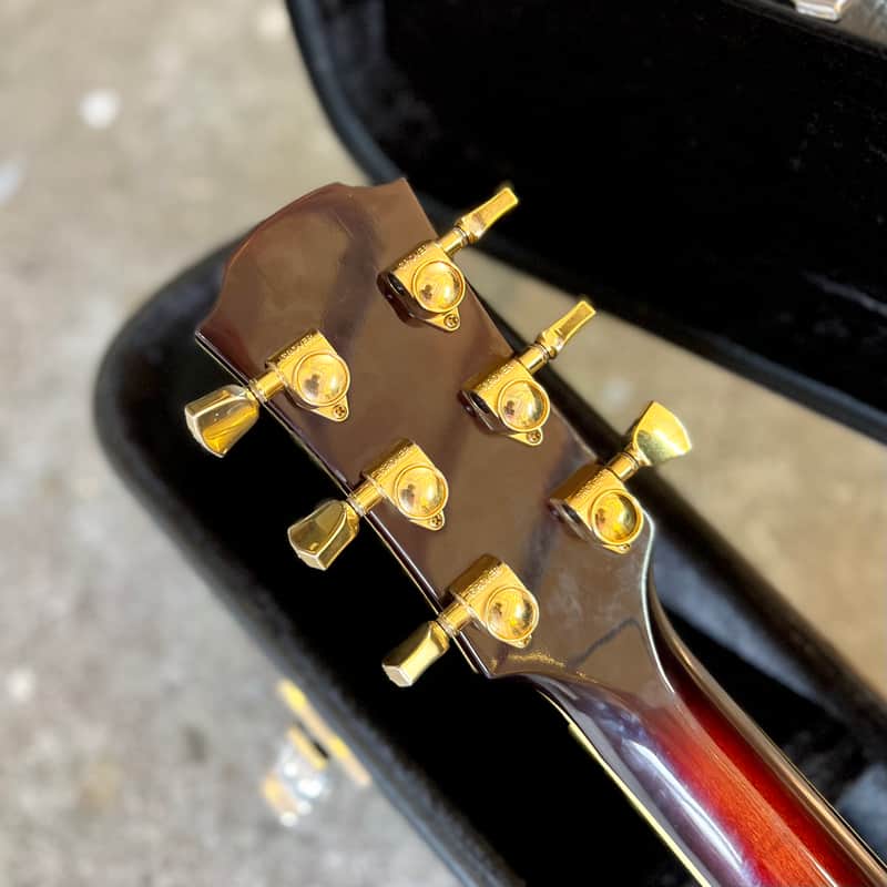 Yamaha CJ-32 Jumbo Acoustic guitar - Flame Sunburst j200 | Reverb