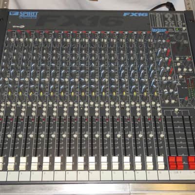 SoundCraft Spirit FX16 16-Channel Rack Mixer w/Lexicon Effects - in SKB Pop-Up Case - needs some tlc image 1