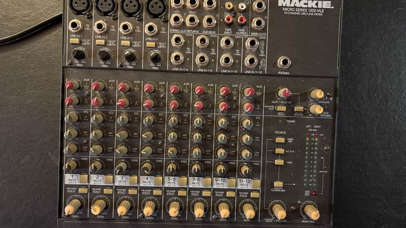 Mackie Micro Series 1202-VLZ 12-Channel Mic / Line Mixer 1997 - 2002 - Dark Gray image 1