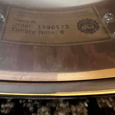 DW 3.14" x 14" Collector's Series Pure Cherry Pi Shell Snare Drum - Natural Satin Oil w/ Chrome Hardware image 4