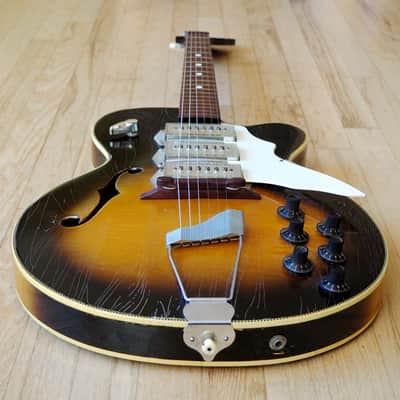 1960s Truetone Swingmaster by Kay K673 Vintage Electric Guitar Barney Kessel image 12