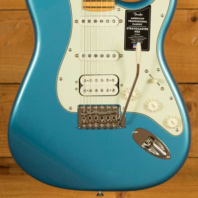 Fender American Professional Classic Stratocaster HSS - Maple - Faded Lake Placid Blue image 1