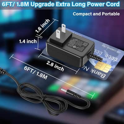 15V DJ Controller Charger Compatible with Native Instruments Power Cord AC Adapter for Maschine Mikro 21947 22550 MK2 Studio NI Traktor Kontrol Audio 2 S2 MK2 MK3 S2MK2 S2MK3 Soundcard System 1.2A image 2