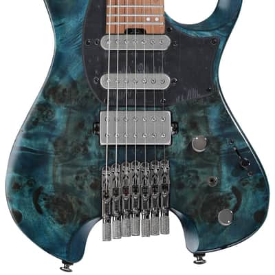 Ibanez Q547PB 7-string Electric Guitar - Cosmic Blue Low Gloss image 1