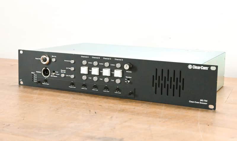 Clear-Com MS-704 2RU Four-Channel Main Station CG012TP image 1