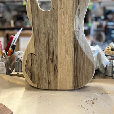 Madlad Instruments Black Limba Rear Route Precision Bass PBass Style Body (custom made with pride in north Texas) - Unfinished image 5