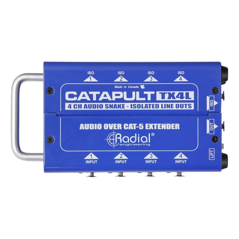 Radial Catapult TX4L 4-Channel Transmitter with XLR-F Inputs and 4 Isolated XLR-M Outputs image 1