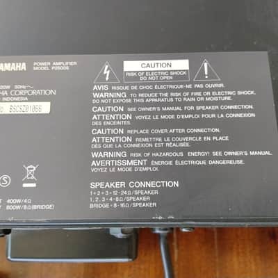 Yamaha P2500S Power Amplifier 2010s - Blue / Silver image 8