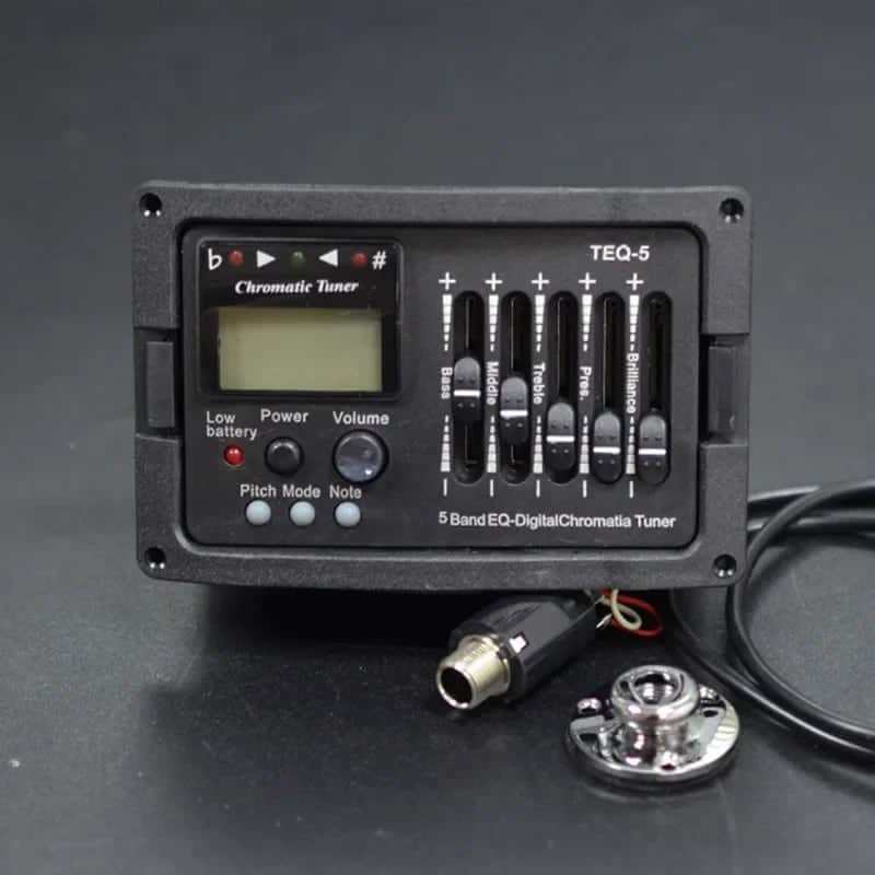 Acoustic Guitar 5 Band Preamp Pickup Tuner image 1