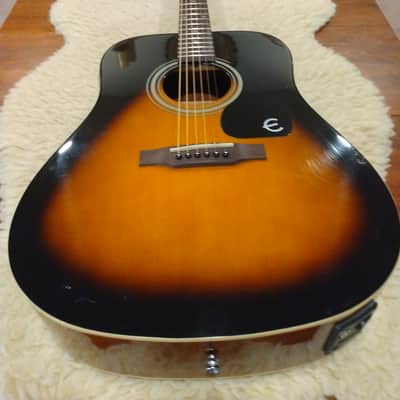 Epiphone 2018 PR150VSAE Tobacco Sunburst Acoustic Electric w/Padded Gig Bag image 1