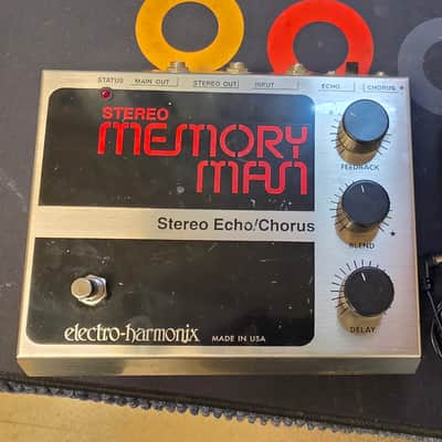 Electro-Harmonix Stereo Memory Man 90's Reissue w/power supply Echo Delay Chorus 1990's image 1