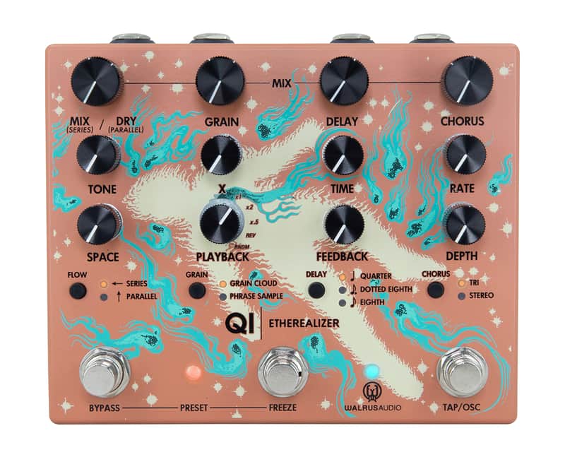 Walrus Audio Qi Etherealizer Multi Effect Pedal - Terracotta - Open Box image 1