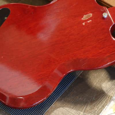 Vintage! 1962 Gibson EB-0 w/ OG Bakelite PUP Electric Bass Cherry Red + HSC image 16