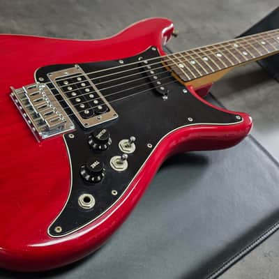 1981 Fender LEAD I Ash Body Light Relic Wine Red Transparent American Vintage 80s Custom Seymour Duncan JB Humbucker Single HS Hardtail USA '54 1954 Stratocaster headstock II Deluxe Case image 4