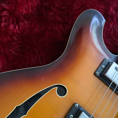 c.1967-1972 Yamaha SA-30T MIJ Vintage Hollow Body Guitar “Sunburst” image 6