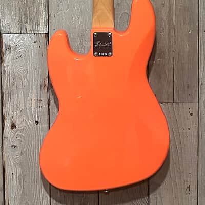 NEW Squier Classic Vibe '60s Jazz Bass - Tahitian Coral, Amazing Color! Ships Fast With A Pro Set Up! image 9