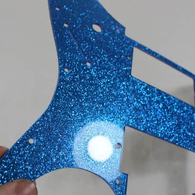 Blue Glitter Sparkle HXH HH Pickguard fits Ibanez(TM) RG550 Jem  RG image 4