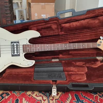 Super Rare Peavey T-40 1980's White Bass Guitar image 2