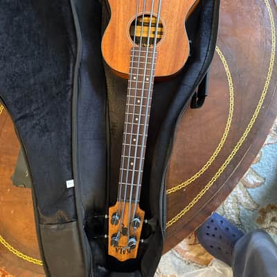 Kala RMBL-FS U-Bass Rumbler Fretted Acoustic Electric Ukulele Bass 2010s - Satin Brown image 9