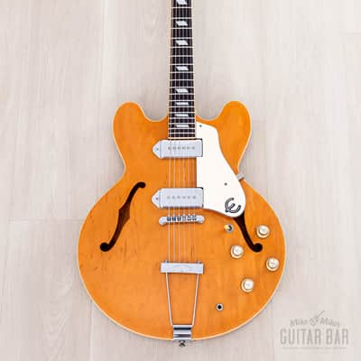 1995 Epiphone Casino Hollowbody Guitar Natural Revolution, Peerless image 2