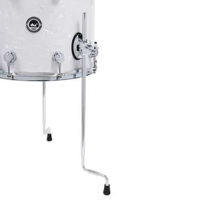 FREE TOM REBATE! - DW DWe 4pc Complete Electronic/Acoustic Drum Set w/Roland Cymbals & V71 White Marine image 6