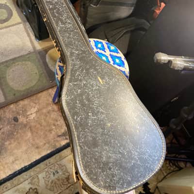 Vintage MIJ Viola Violin Beatle Bass Chipboard Case 1960s? - Black Marble image 2