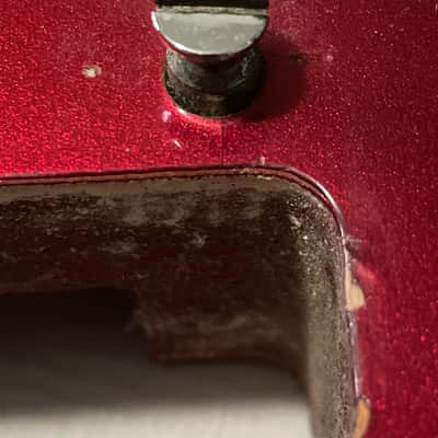 1983 Matsumoku Era Made in Japan Kramer Focus 2000 Candy Apple Red Guitar Body Floyd Ready image 7