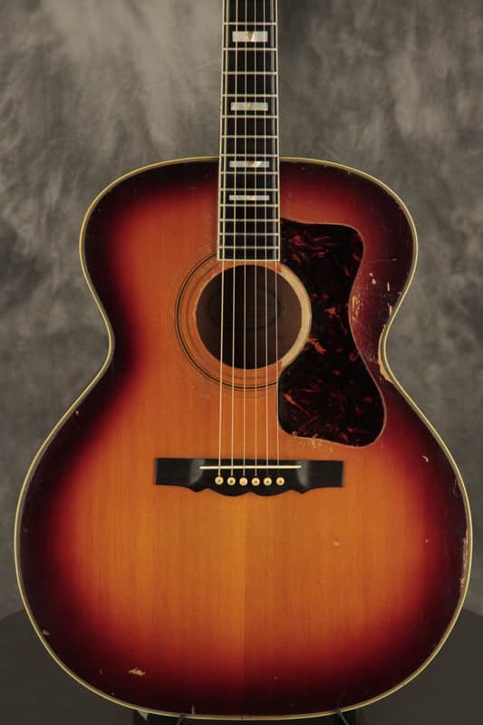 original 1965 Guild F-50 Navarre flattop Sunburst image 1