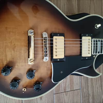 Aria Pro 2 II Les Paul Custom LC750 77-78 made in japan matsumoku rare transition model with case image 5