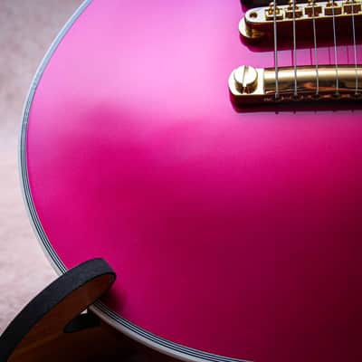GIBSON USA Custom Shop Special Order Les Paul Axcess Custom "Chrome Pink + Ebony" (2025) image 10
