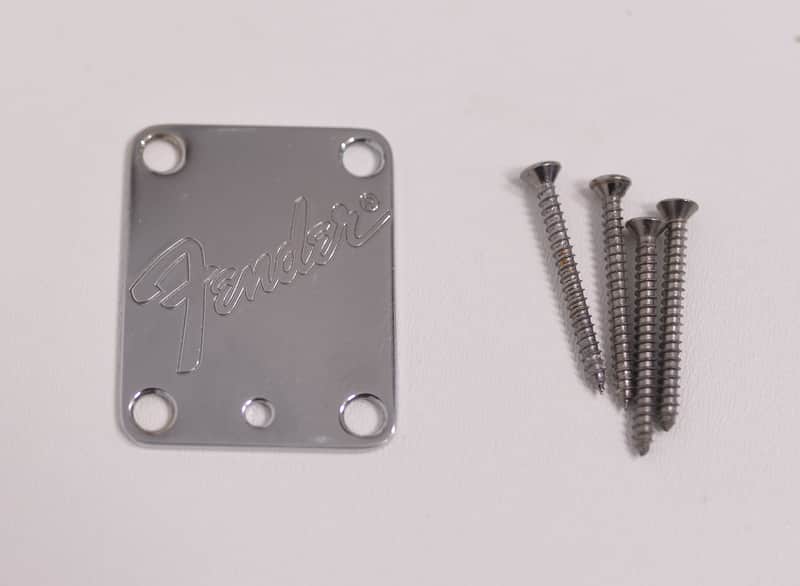 1987-1988 Vintage Fender Stratocaster Plus Neckplate w/Original Screws 1989 1990 1991 1992 1993 image 1