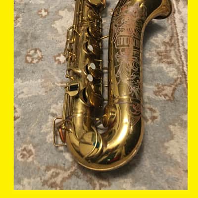 LOVELY WAYNE SHORTER MODEL RARE BUNDY-ELKHART-SELMER-BUESCHER TENOR SAXOPHONE 1950 APRX PROFESSIONAL ORIGINAL FINISH PLAY READY TESTED FREE SHIP image 19
