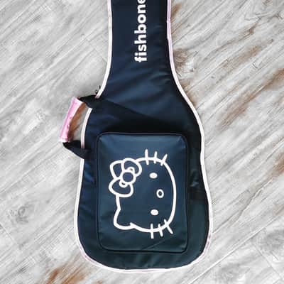 Fishbone PINK Guitar 2024 Pink Hello kitty With fishbone gig bag, Strap, Pick image 9