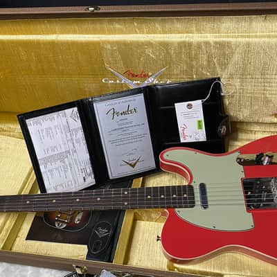 NEW! Fender Custom Shop Flamethrower Telecaster Custom - NOS - Modern Specs - Texas Special Pick-Ups - AAAA Flamed Neck - Fiesta Red - Authorized Dealer - 7.7lbs - G07041 image 16