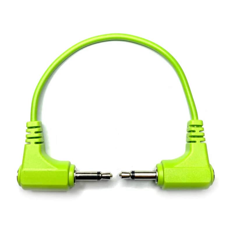 Tendrils Cables Stakkas Right Angled Eurorack Patch Cable (60cm - Lime) image 1