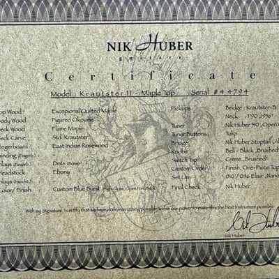 Nik Huber Krautster II (2021-2022) w/ OHSC image 14