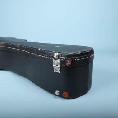 Vintage Guild Acoustic Guitar Hard Case Black Tolex Plush Interior Latches image 9