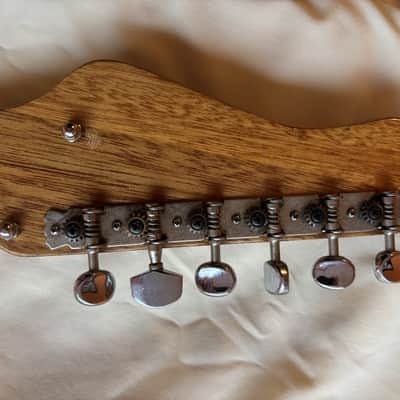 Vintage  Teisco HEIT Deluxe Solid Body Neck 1960's - Natural and Red image 6