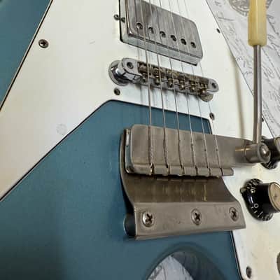 1992 Replica ‘67 Flying V Factory Frost Blue Lacquer Factory Reclaimed 1960’s Wood, 1967 Factory Parts, Wiring, Pat No Pickups Melody Maker Fingerboard Etc image 18
