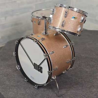 Used Vintage Ludwig 3pc Drum Set Champagne Sparkle - Good image 3